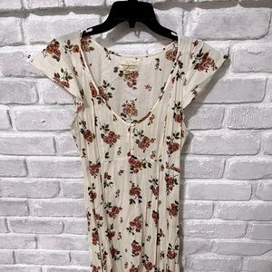 Ralph Lauren Denim & Supply size 6 white floral shirt summer dress